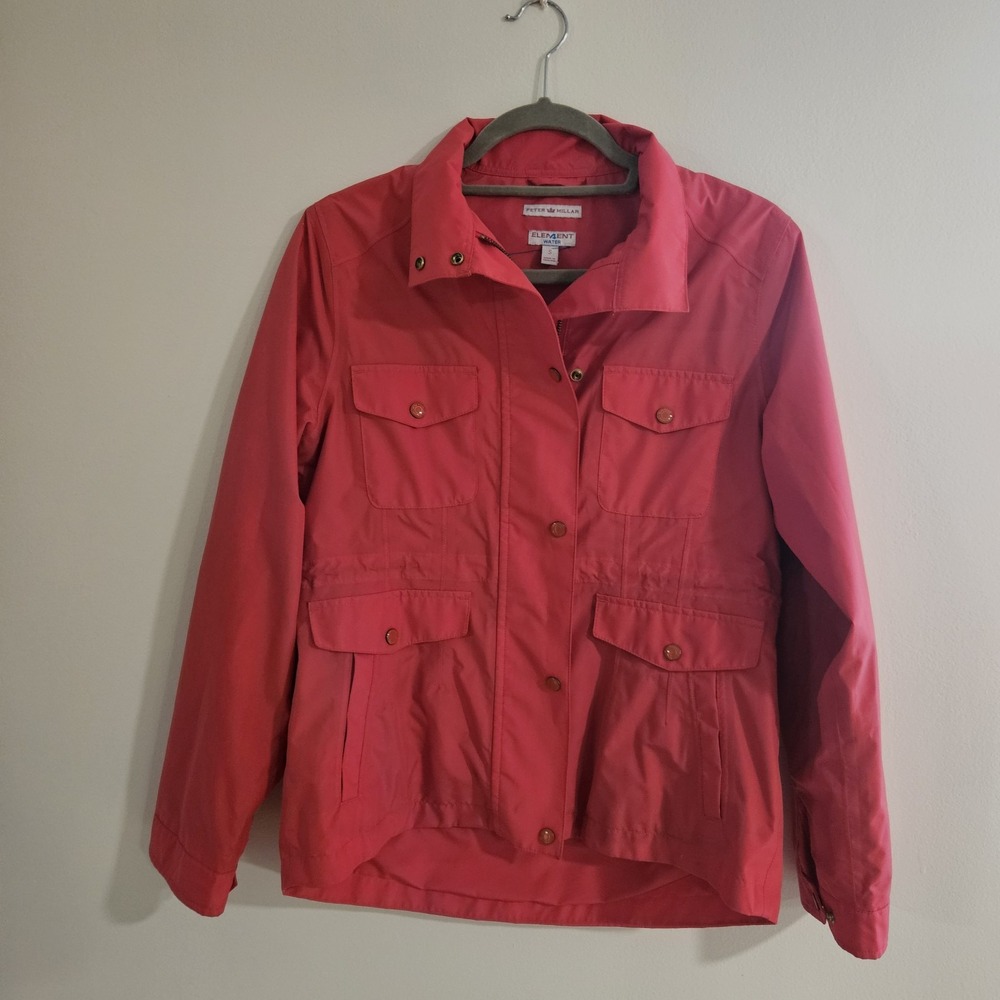 Peter Millar Women's Pink Element Water‎ Golf Jacket Size Small Floral Paisley